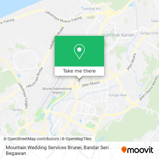 Mountain Wedding Services Brunei map
