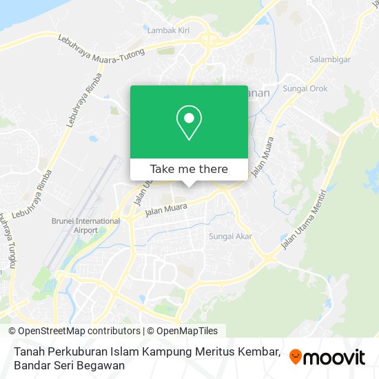 Tanah Perkuburan Islam Kampung Meritus Kembar map