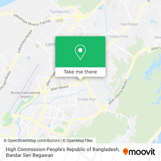 High Commission People's Republic of Bangladesh map