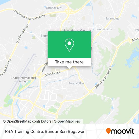 RBA Training Centre map