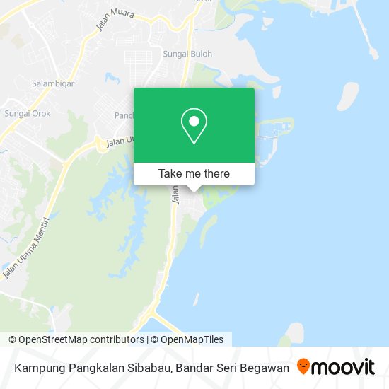 Kampung Pangkalan Sibabau map