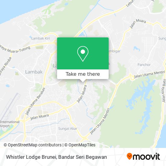 Whistler Lodge Brunei map