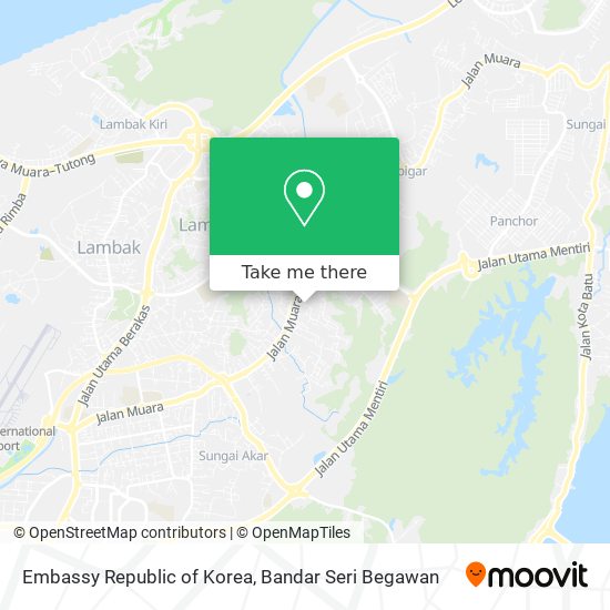 Embassy Republic of Korea map
