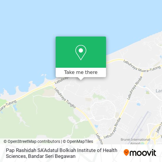 Peta Pap Rashidah SA'Adatul Bolkiah Institute of Health Sciences
