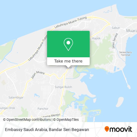 Embassy Saudi Arabia map
