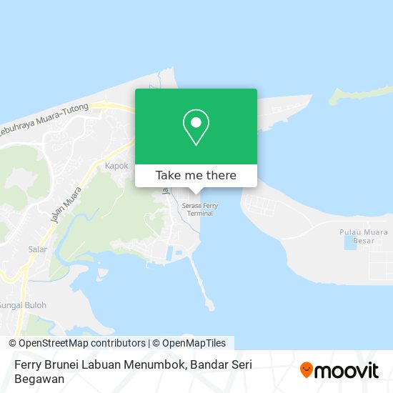Ferry Brunei Labuan Menumbok map
