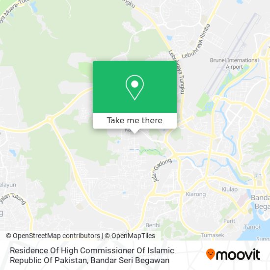 Residence Of High Commissioner Of Islamic Republic Of Pakistan map