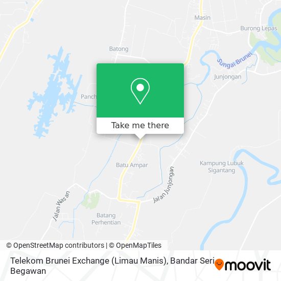 Peta Telekom Brunei Exchange (Limau Manis)