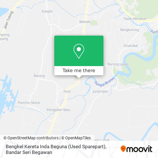 Peta Bengkel Kereta Inda Beguna (Used Sparepart)