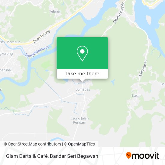 Glam Darts & Café map