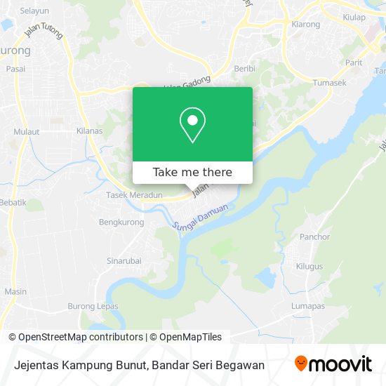 Jejentas Kampung Bunut map