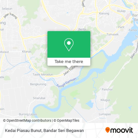 Kedai Piasau Bunut map