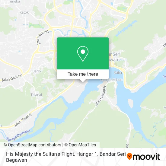 His Majesty the Sultan's Flight, Hangar 1 map