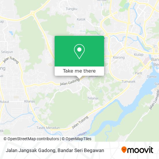 Peta Jalan Jangsak Gadong