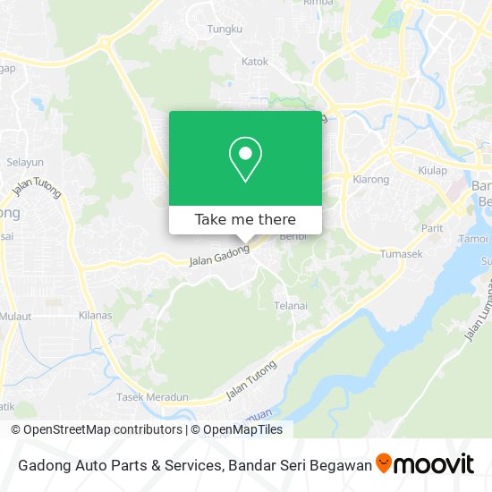 Gadong Auto Parts & Services map