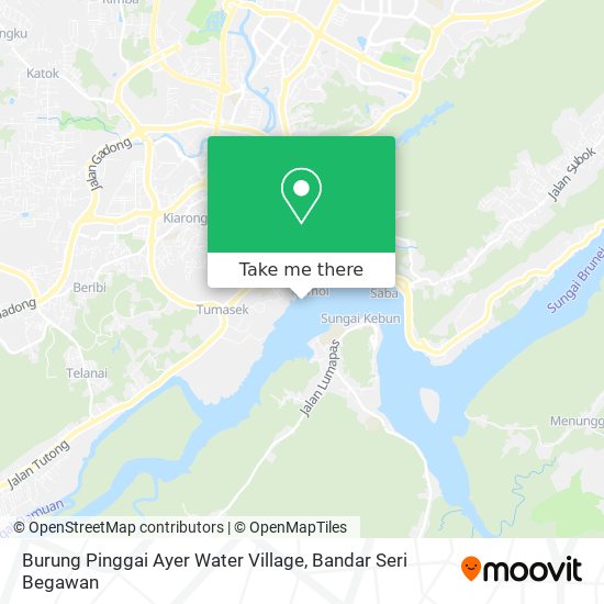 Burung Pinggai Ayer Water Village map