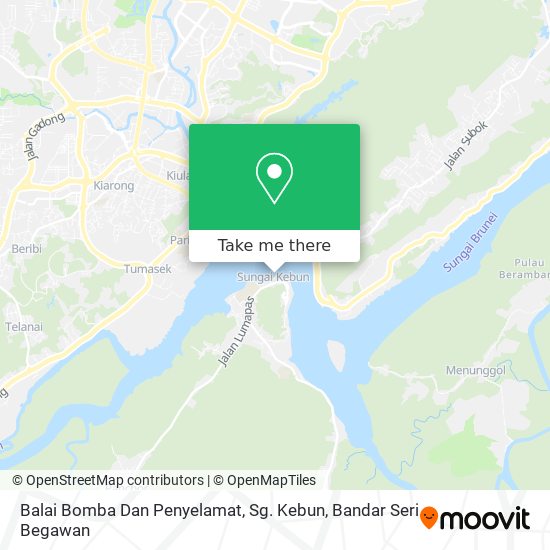 Balai Bomba Dan Penyelamat, Sg. Kebun map