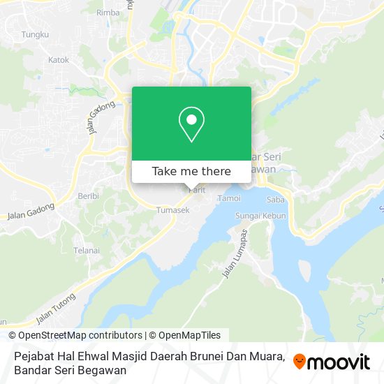 Pejabat Hal Ehwal Masjid Daerah Brunei Dan Muara map