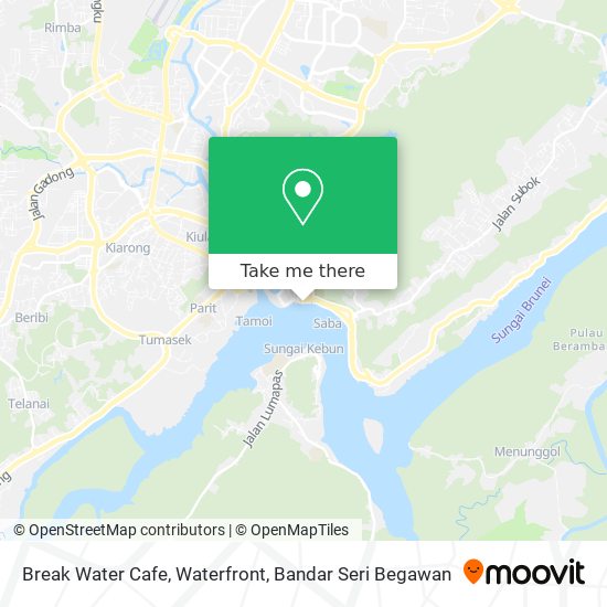 Break Water Cafe, Waterfront map