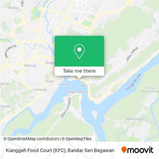 Peta Kianggeh Food Court (KFC)