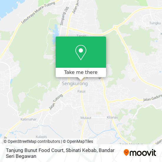 Tanjung Bunut Food Court, Sbinati Kebab map