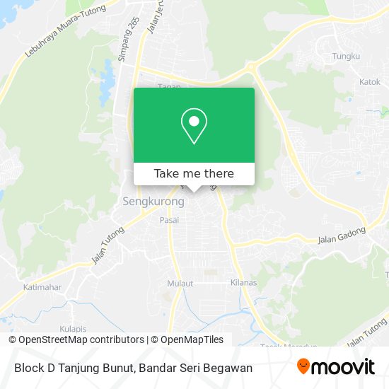 Peta Block D Tanjung Bunut