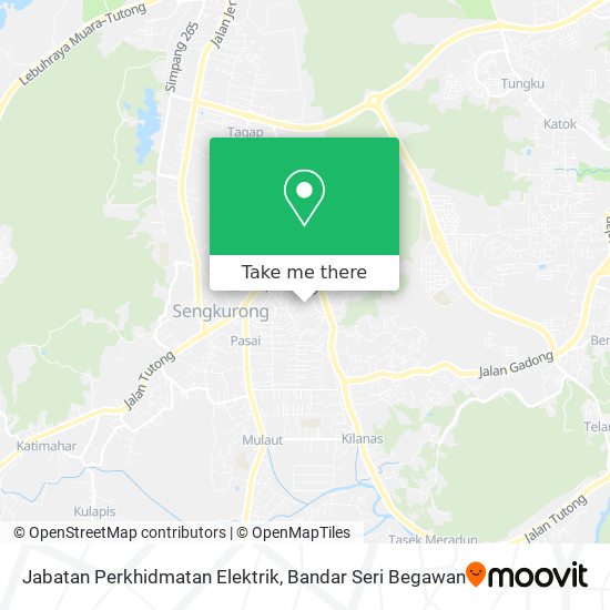 Jabatan Perkhidmatan Elektrik map