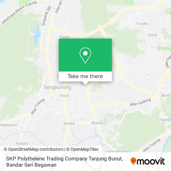 SKP Polythelene Trading Company Tanjung Bunut map