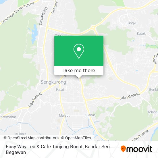 Peta Easy Way Tea & Cafe Tanjung Bunut