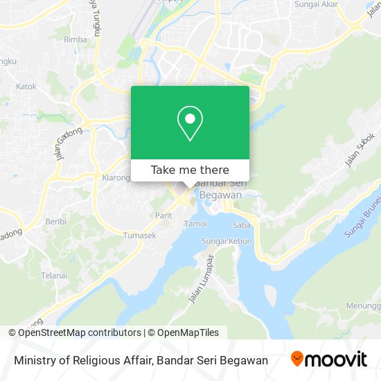 Ministry of Religious Affair map