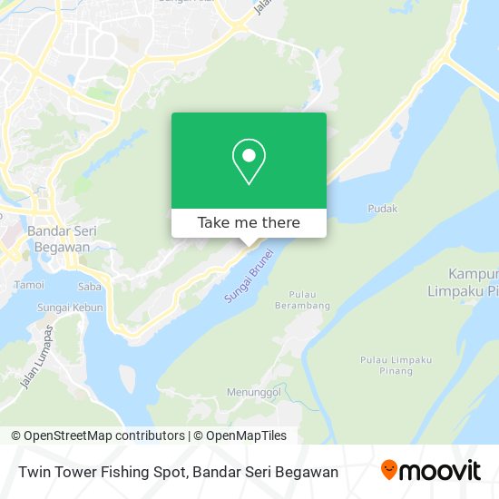 Twin Tower Fishing Spot map