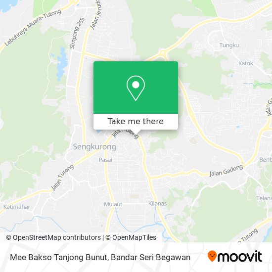 Peta Mee Bakso Tanjong Bunut