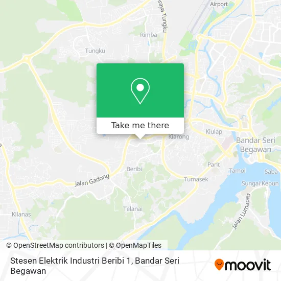 Stesen Elektrik Industri Beribi 1 map