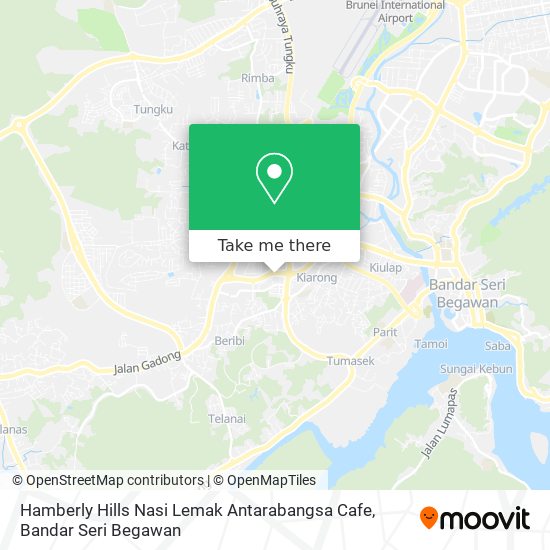 Peta Hamberly Hills Nasi Lemak Antarabangsa Cafe