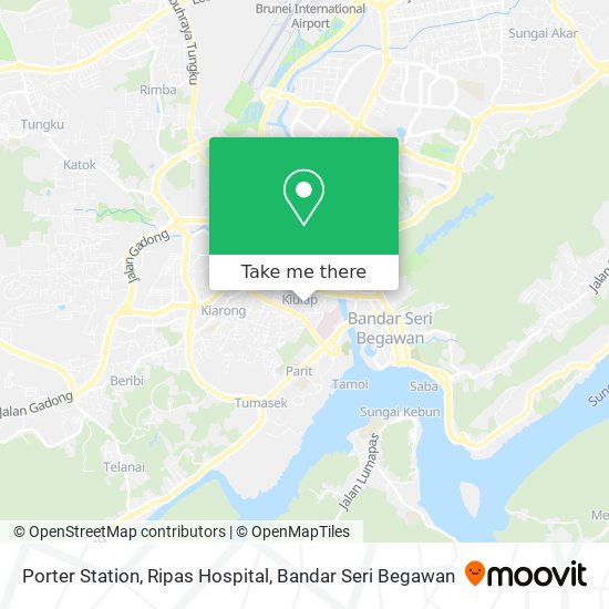 Porter Station, Ripas Hospital map
