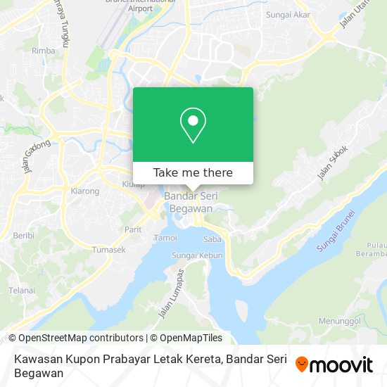 Kawasan Kupon Prabayar Letak Kereta map