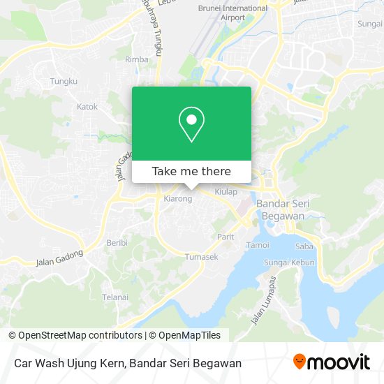 Car Wash Ujung Kern map