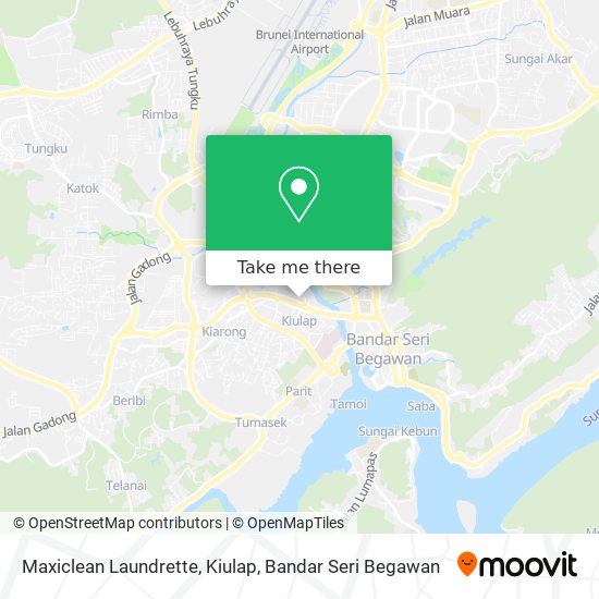Peta Maxiclean Laundrette, Kiulap