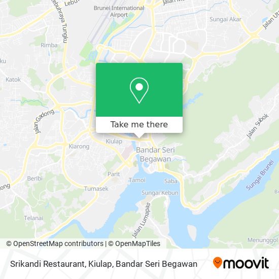 Srikandi Restaurant, Kiulap map
