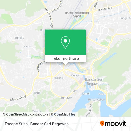 Excape Sushi map