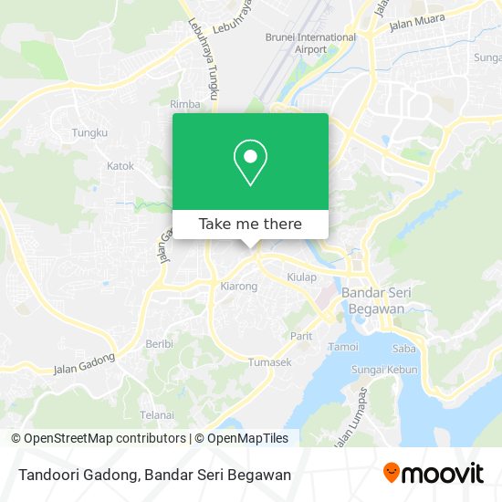 Tandoori Gadong map