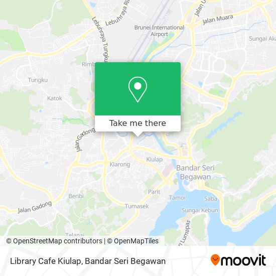 Library Cafe Kiulap map