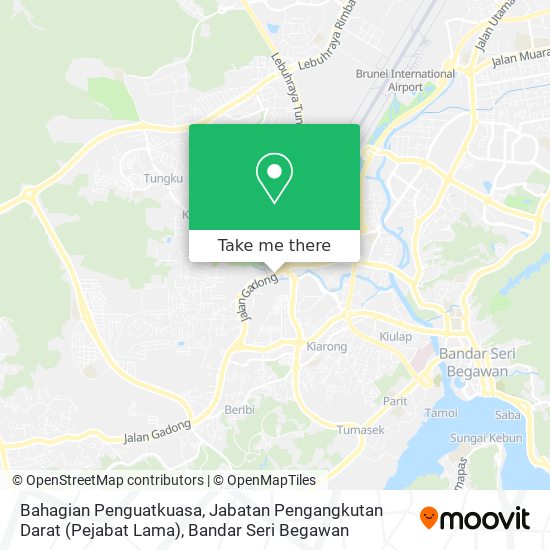 Bahagian Penguatkuasa, Jabatan Pengangkutan Darat (Pejabat Lama) map