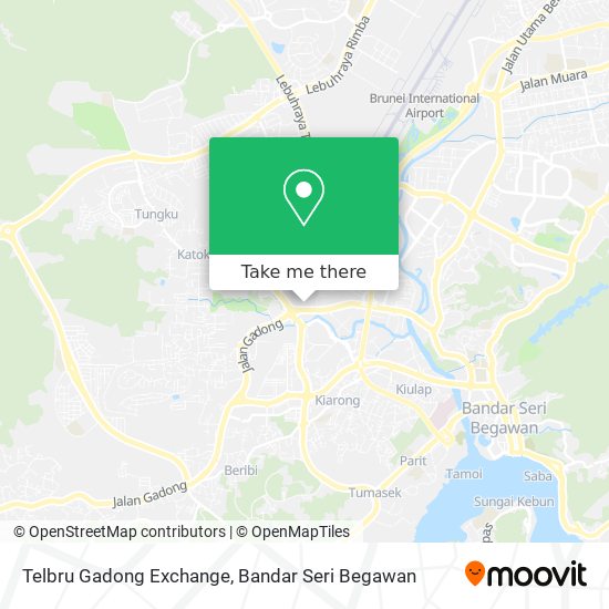 Telbru Gadong Exchange map