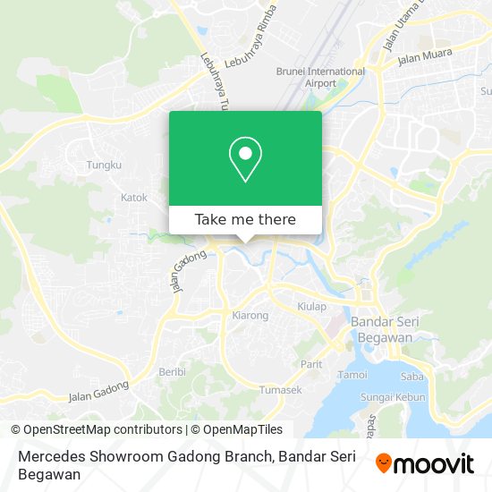 Mercedes Showroom Gadong Branch map