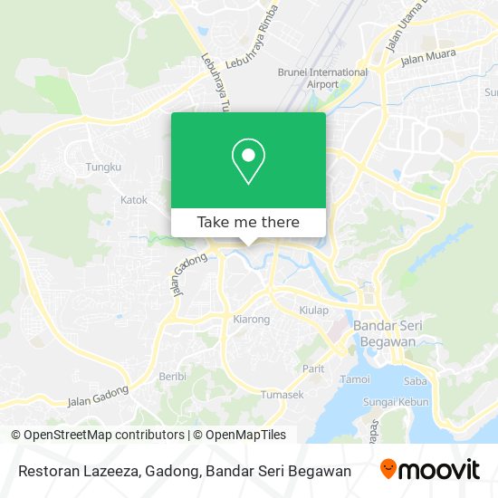 Peta Restoran Lazeeza, Gadong
