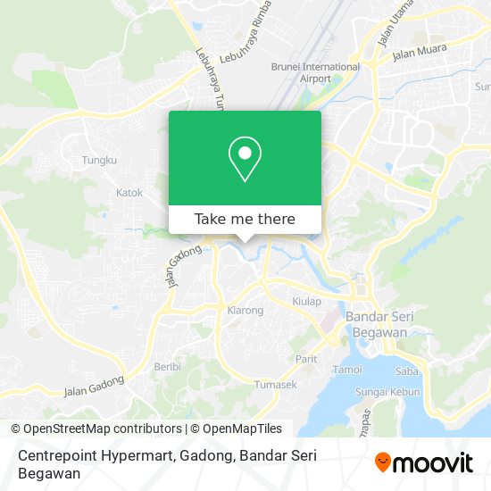 Centrepoint Hypermart, Gadong map