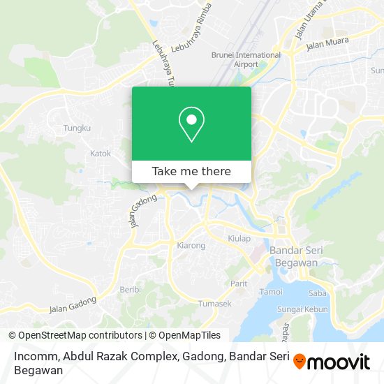 Incomm, Abdul Razak Complex, Gadong map