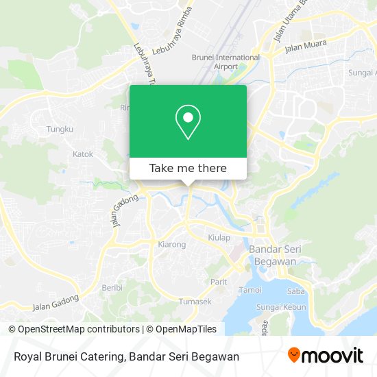 Royal Brunei Catering map