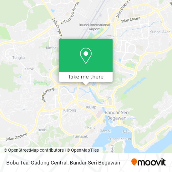 Boba Tea, Gadong Central map